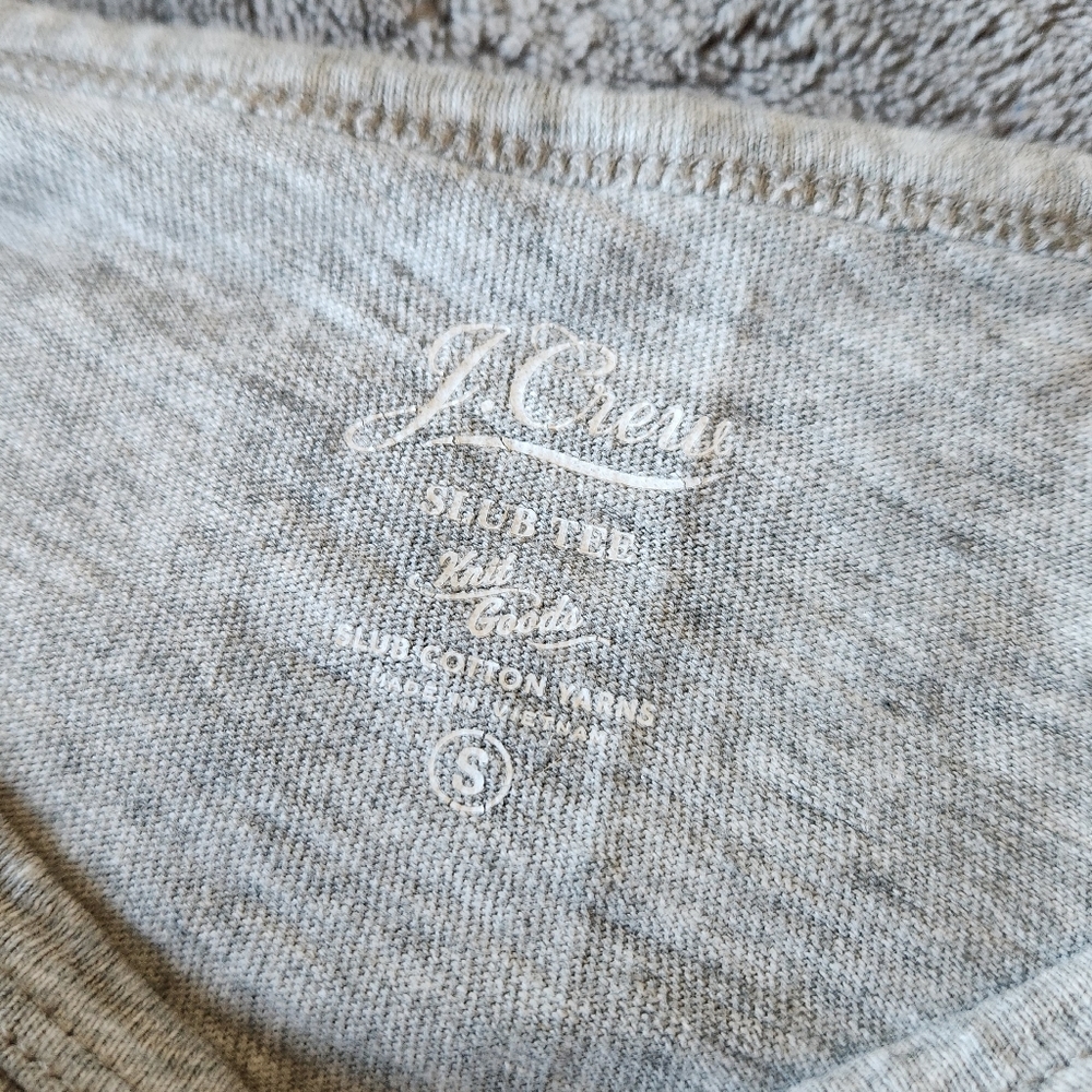 🔷️ J. Crew Gray Knit Long Sleeve T Shirt Size Small - Picture 4 of 4